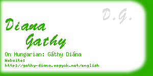 diana gathy business card